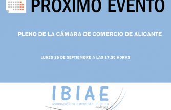IBIAE asiste hoy al pleno de la Cámara de Comercio de Alicante